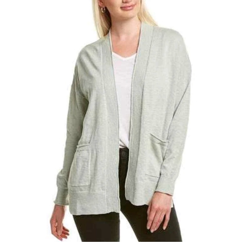 Madewell Women's Soft Sage Green Open Cardigan w/ Front Pockets